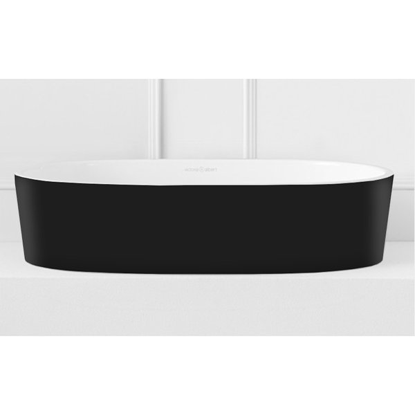 Victoria + Albert Ios 17'' Gloss White/Matte Traffic Black Volcanic